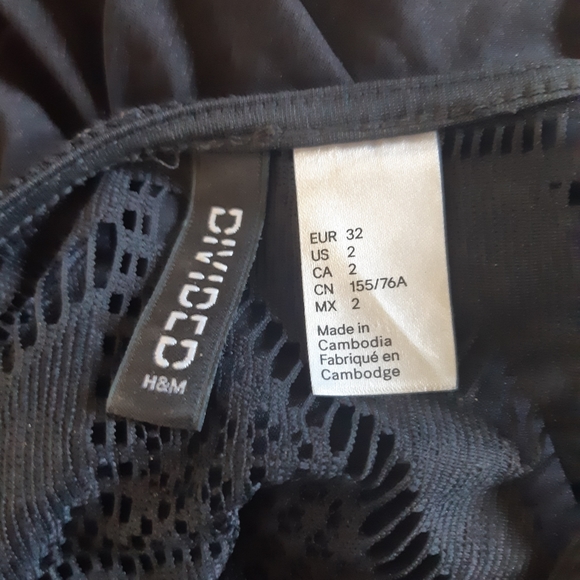 H&M Maxi Dress Black XS - Picture 2 of 2